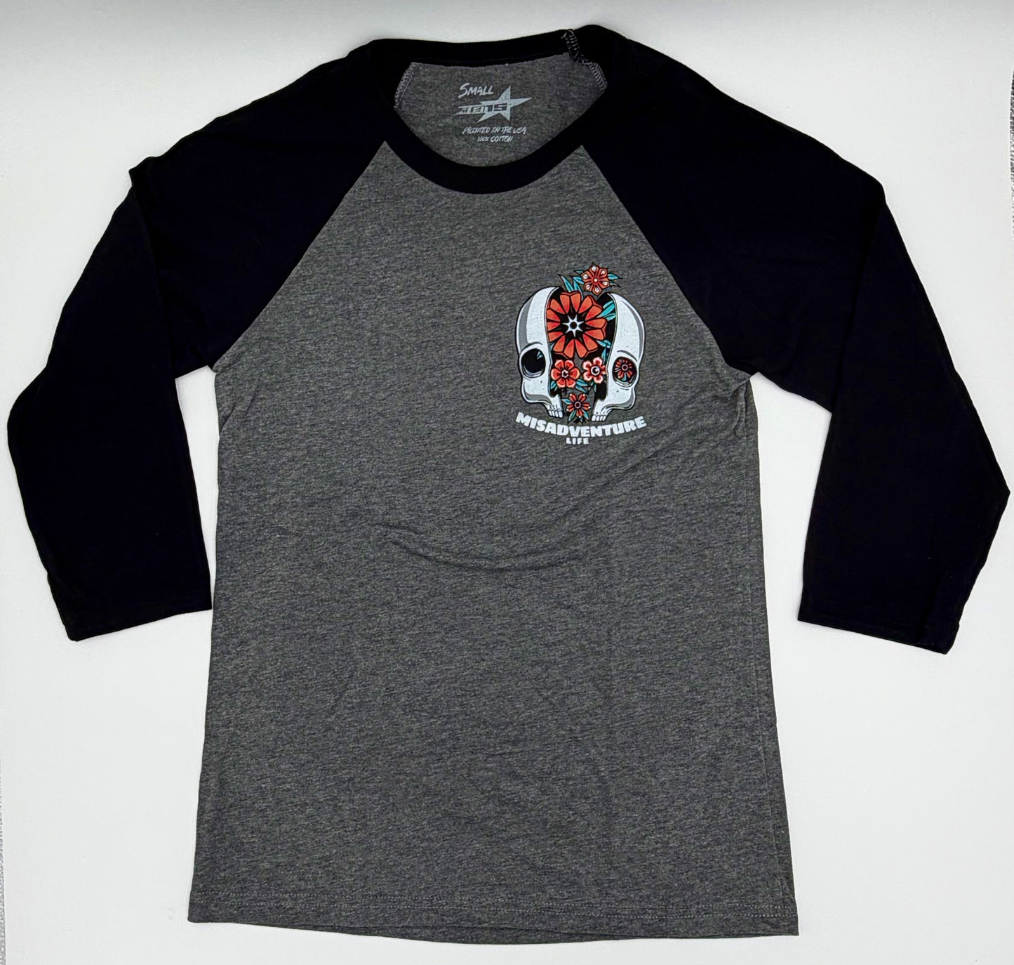 Cracked Skull - Baseball Tee