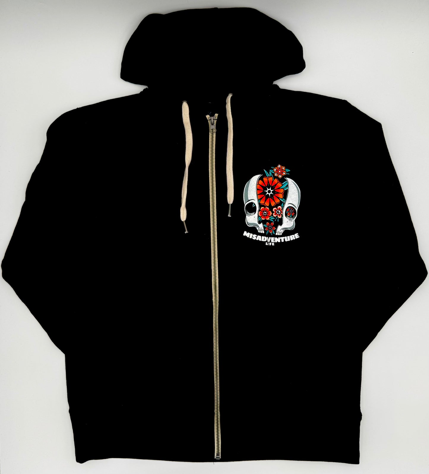 Cracked Skull Zip Hoodie