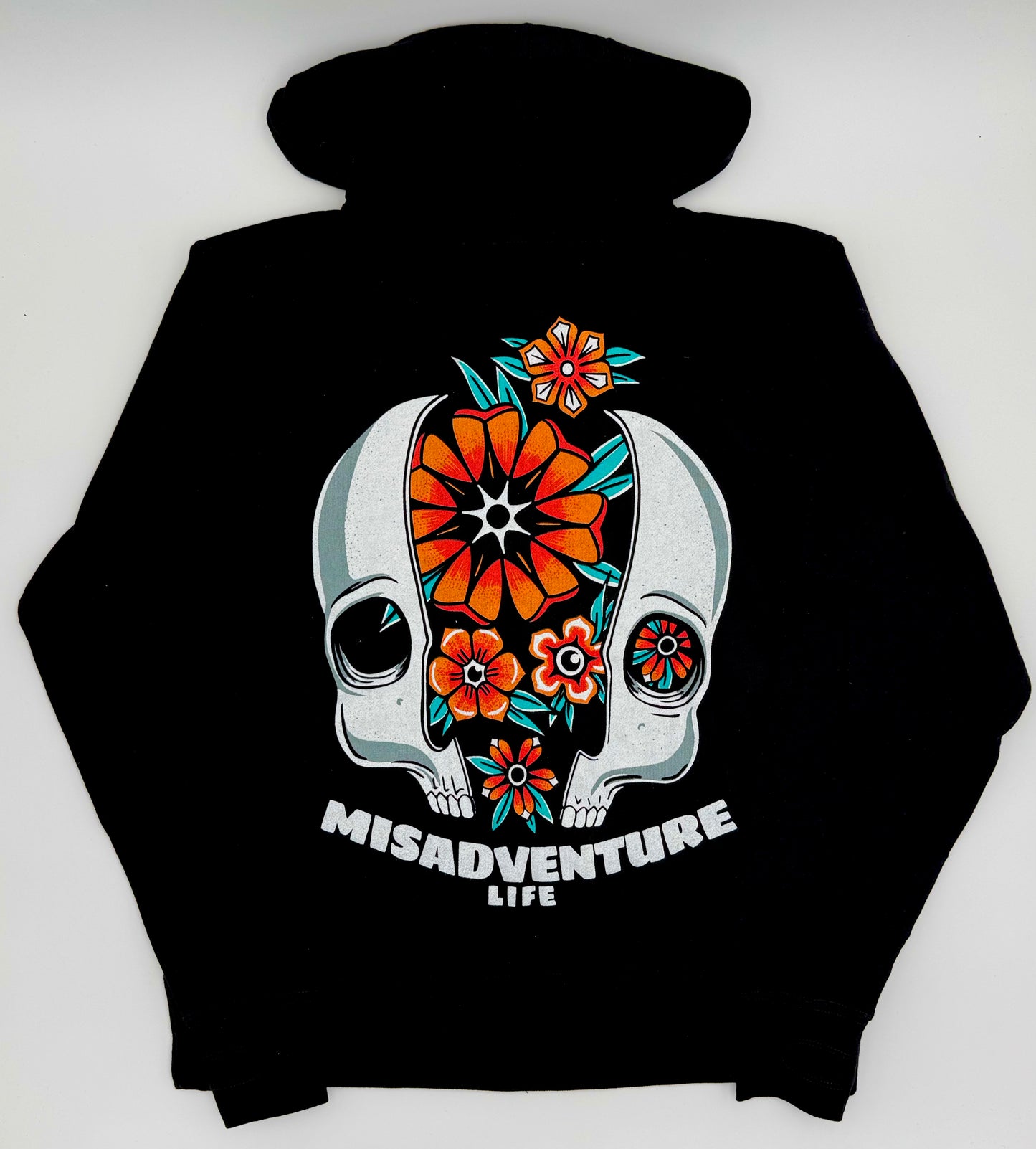 Cracked Skull Zip Hoodie