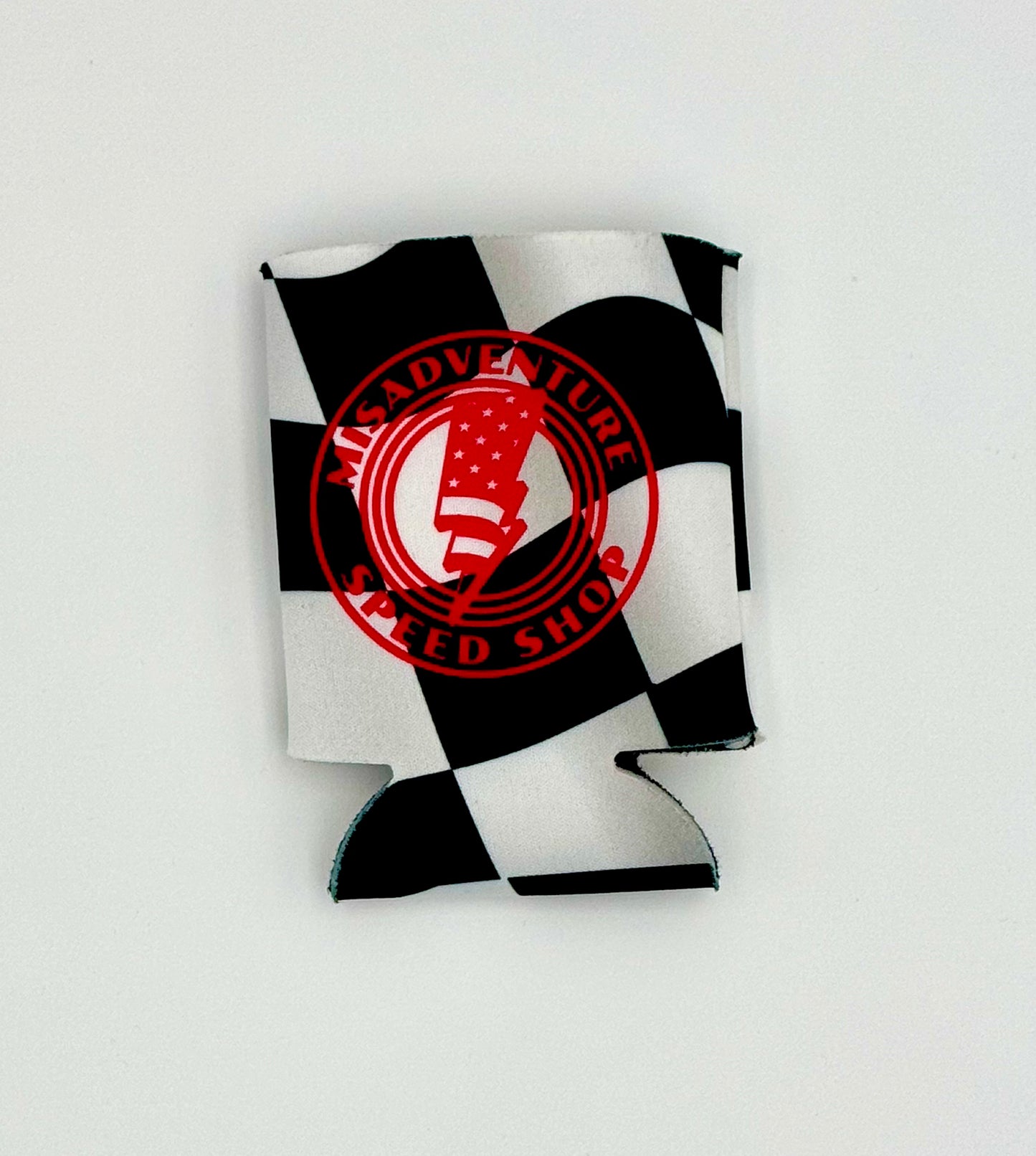 Checkered Speed Shop Koozie