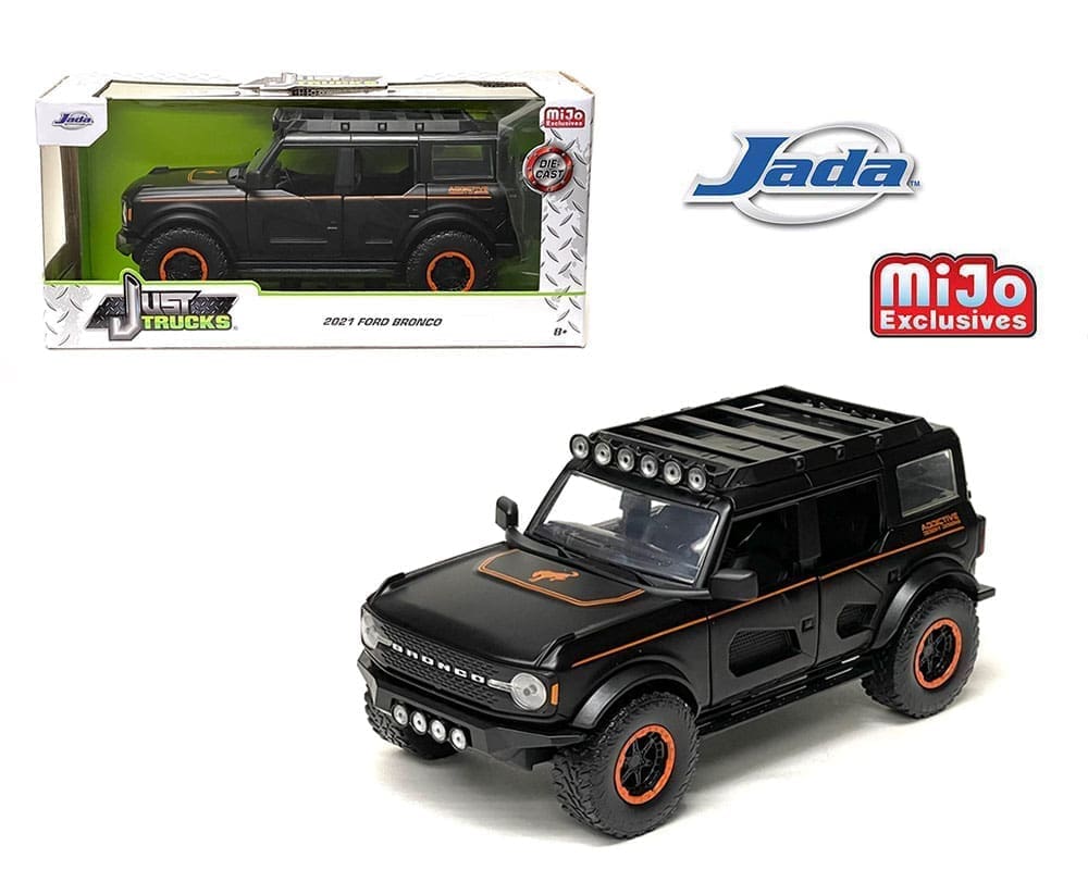 2021 Ford Bronco Custom Matte Black 1:24