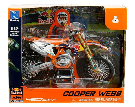 KTM 450 SX-F Red Bull KTM #2 Cooper Webb Motorcycle 1:12