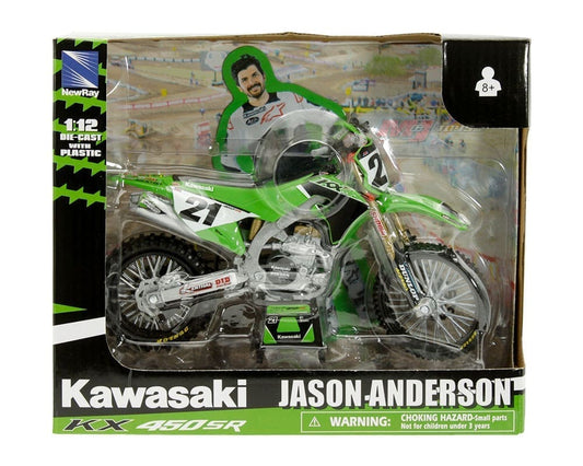 Kawasaki KX450SR #21 Jason Anderson Motorcycle 1:12