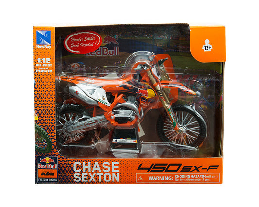 Red Bull KTM Factory Racing 450 SX-F #4 Chase Sexton 1:12 Motorcycle