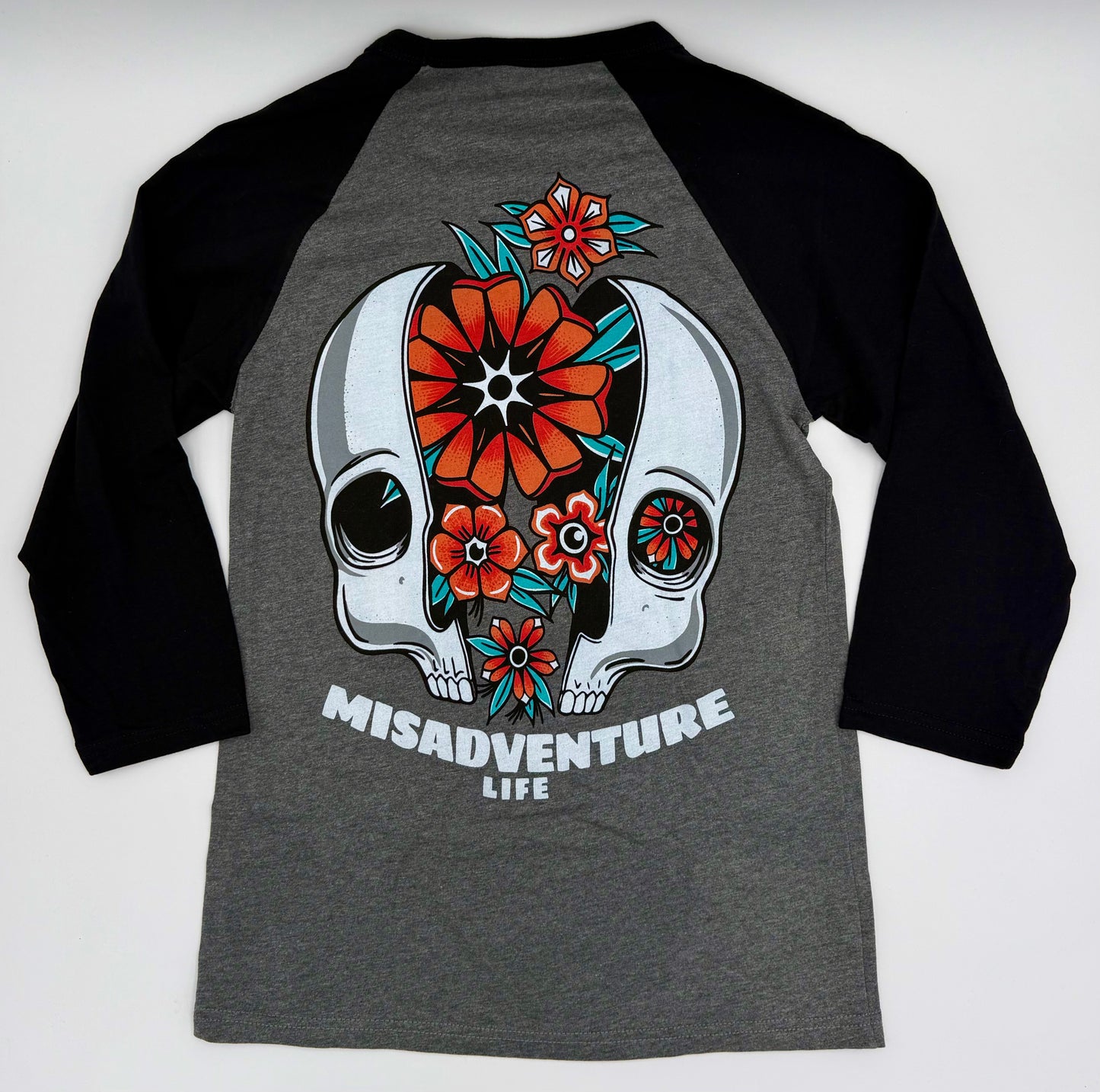 Cracked Skull - Baseball Tee