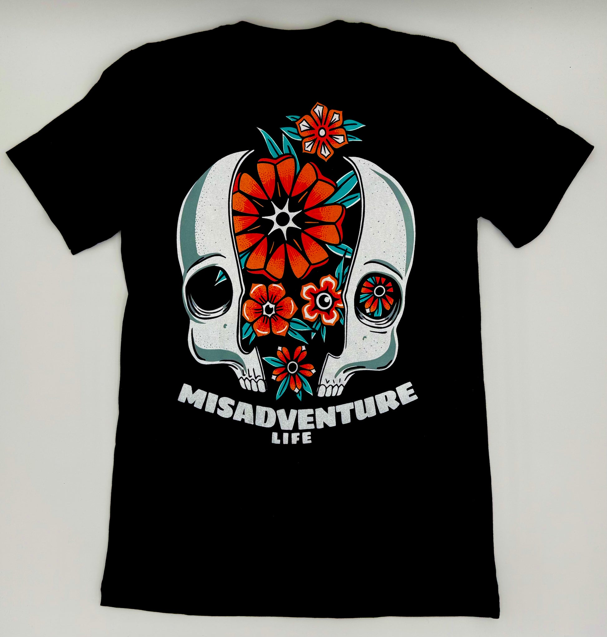 Cracked Skull Tee - Darkside – Misadventure Life Cracked Skull Tee - Darkside – Misadventure Life